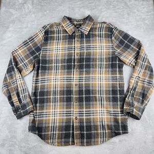Eddie Bauer Mens Shirt Flannel Plaid Long Sleeve Size M Medium